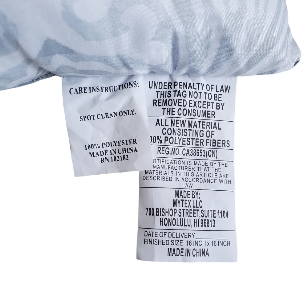 Two Accent Pillows Gray/ White Home Decor
